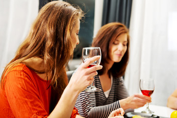 Dinner with friends.