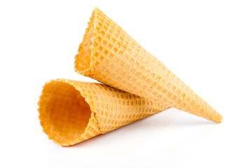Ice Cream Cones on a white background