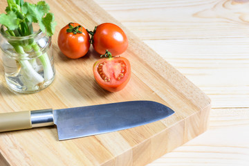 Preparing vegetables for cooking
