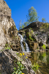 Belovsky waterfall is a natural attraction