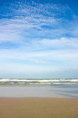 Blue sky and cloud at the beach