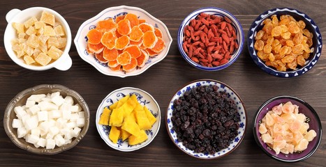 Dried fruits.