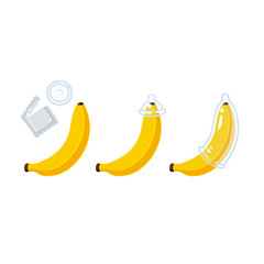 Banana condom illustration