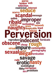 Perversion, word cloud concept 5