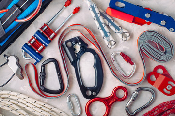 Personal safety equipment using in Climbing