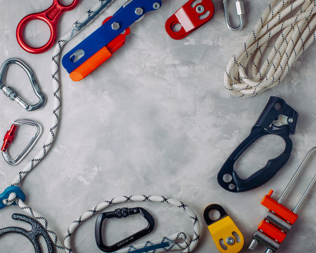 Frame from safety equipment using in climbing