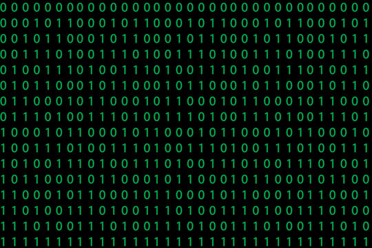 Seamless pattern with binary code
