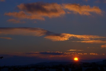multicolor pretty sunset