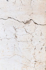 cracked white wall as a background