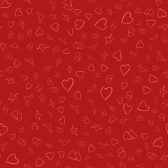 Sketch background for Valentine's Day