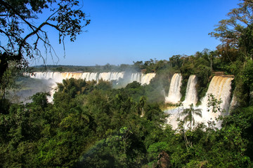 Obraz premium Iguazu waterfalls. View from Argentina