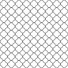Seamless Quatrefoil vector pattern. Classic quatrefoil textile wallpaper pattern. 