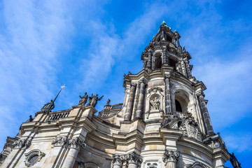 Fototapeta na wymiar Katholische Hofkirche, Schlossplatz in Dresden, State of Saxony,