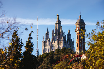 Tibidabo in Barcelona, Spain.