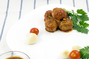 Meatballs with tomato sauce