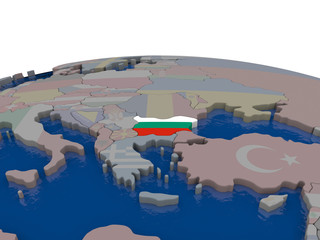 Bulgaria with flag