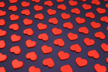 Fototapeta na wymiar Hearts, huge background. Hearts pattern.