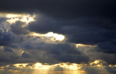 Sky near Nida village. Lithuania