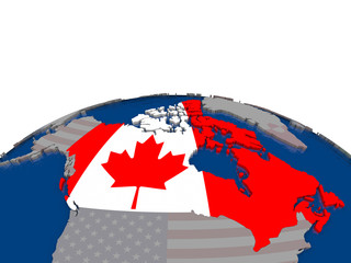 Canada with flag