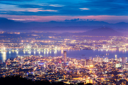 George Town city view from Penang Hill