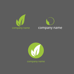 company name vector eco logo