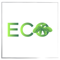 company name vector eco logo
