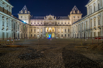 Fototapeta premium Castle of Valentino in the city of turin, historical monument, an ancient Roman castle