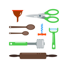 Kitchenware vector icons.