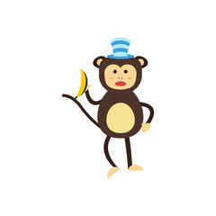 Vector monkey icon.