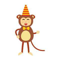 Vector monkey icon.