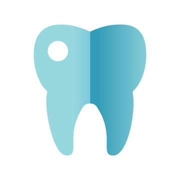 Tooth icon vector.