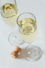 champagne in flute