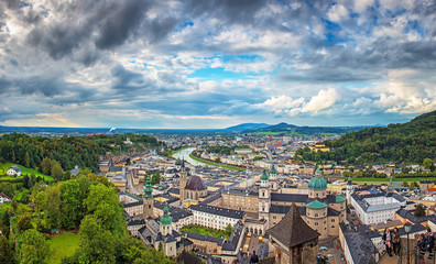 Fototapeta na wymiar View on Salzburg