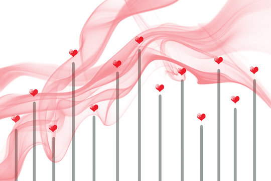 serduszka na walentynki, ilustracja walentynkowa