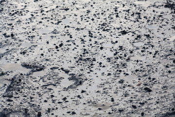 Close up view of mud texture for blur background