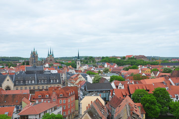 Fototapeta na wymiar Blick über Erfurt