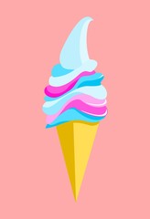 candy cone ice cream 