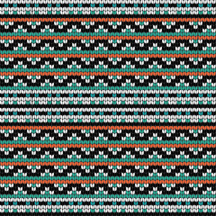 Geometric knitting seamless pattern