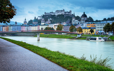 Salzburg in dusk