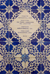 Ceramic tiles patterns from Portugal Azulejos