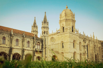 Fototapeta premium Beautiful image of the Hieronymites Monastery Jeronimos, Lisbon