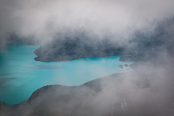 Garibaldi lake from above