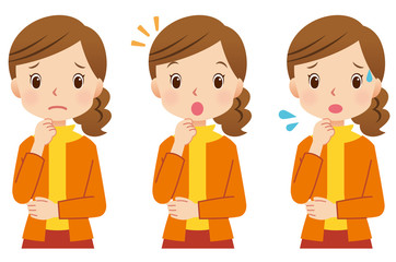 女性ポーズ　主婦　表情