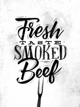 Poster smoked beef