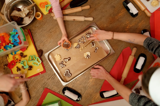 open culinary workshop. children cookies