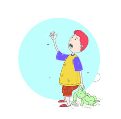 child in war