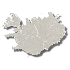 アイスランド　地図　都市　アイコン 