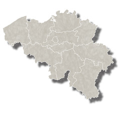ベルギー　地図　都市　アイコン 