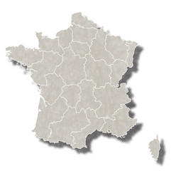 フランス　地図　都市　アイコン 