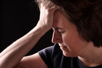 Fototapeta premium Depressed woman